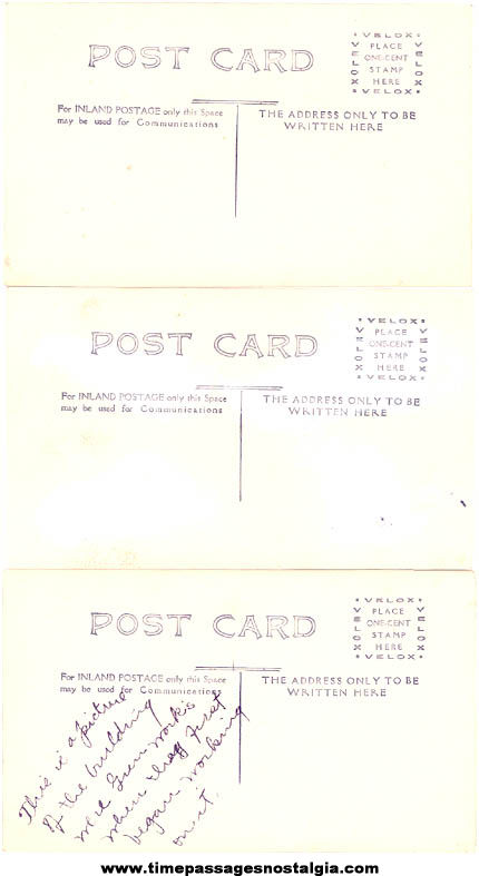 (3) Old Unused Vancouver British Columbia Canada Real Photo Post Cards