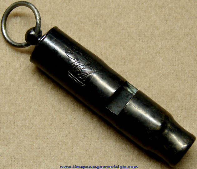 Old Girl Scouts Metal Whistle With Emblem