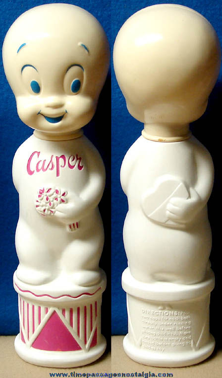 1960s Casper The Friendly Ghost Character Soaky Bubble Bath Bottle