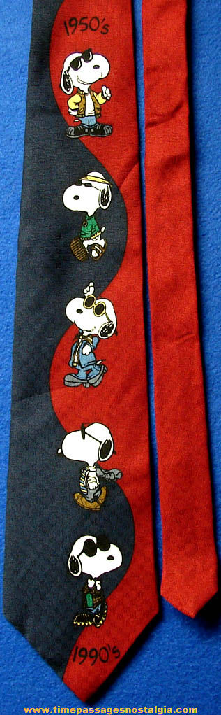 Charles Schulz Peanuts Joe Cool Snoopy Cartoon Comic Strip Character Neck Tie