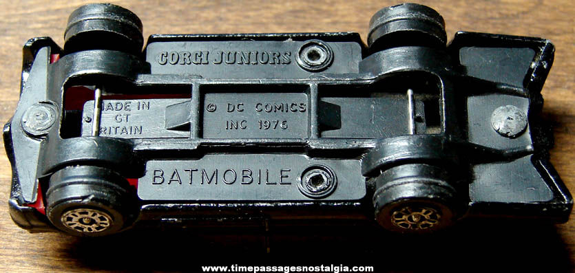 1976 D.C. Comics Batman Batmobile Corgi Juniors Diecast Toy Car