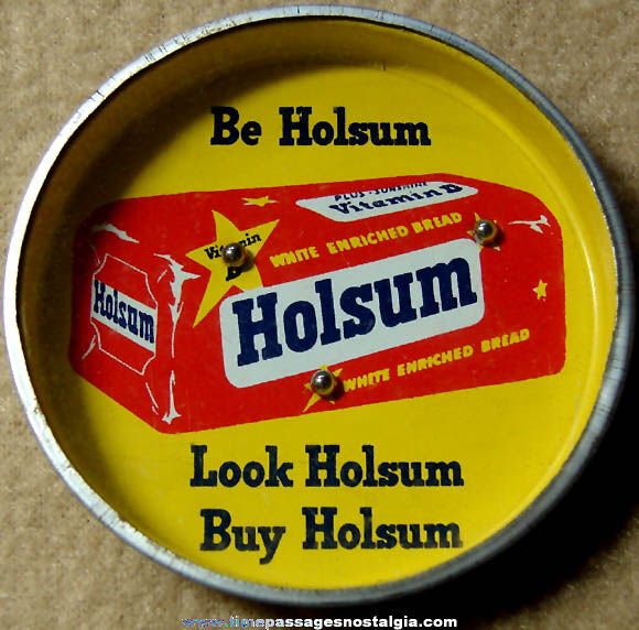 Colorful Old Holsum Bread Advertising Premium Dexterity Palm Puzzle