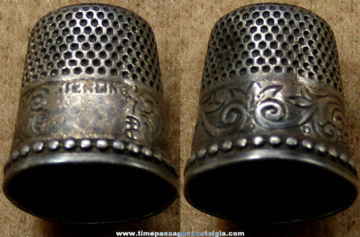 Old Sterling Silver Sewing Thimble