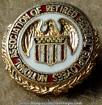 Old Enameled National Association of Retired Federal Employees Pin