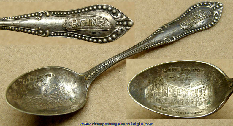 Old Heinz 57 Company Pickles Advertising Souvenir Spoon