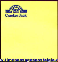 Unused 1990s Butter Toffee Cracker Jack Advertising Post-It Note Pad