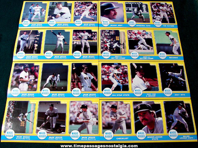 Unopened 1986 Wade Boggs Boston Red Sox Baseball (24) Star Sticker Set