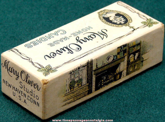 Old Mary Oliver Home Made Candies Advertising Box