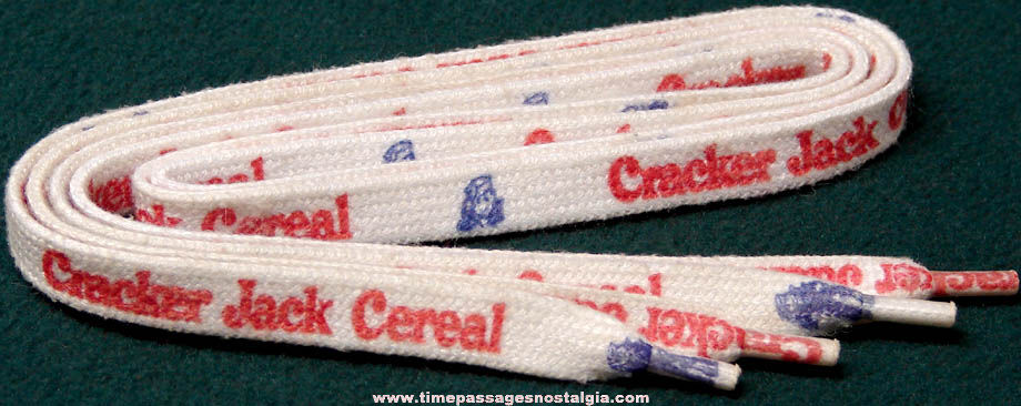 Unused 1983 Cracker Jack Cereal Advertising Premium Shoe Laces