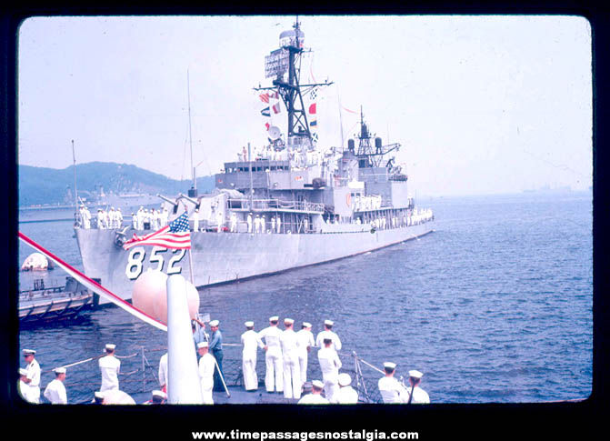 June 1966 U.S. Navy Ship U.S.S. Leonard F. Mason (DD-852) Destroyer Ship Photograph Slide