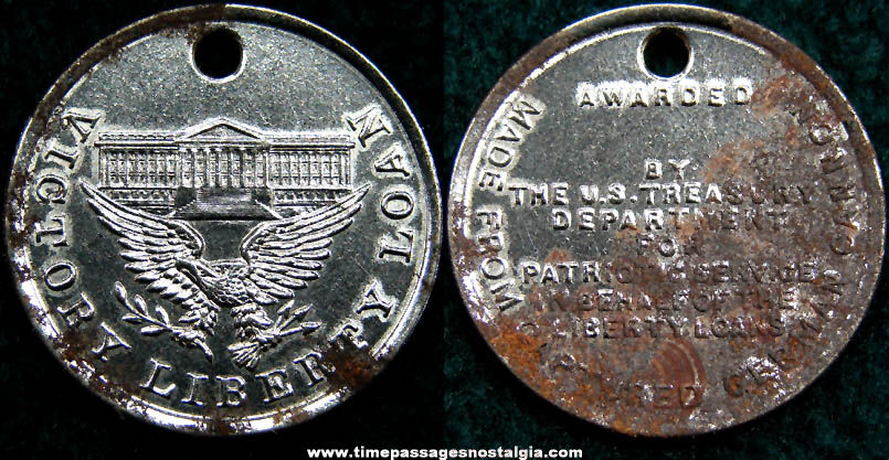 World War I Victory Liberty Loan Homefront Medal Token Coin