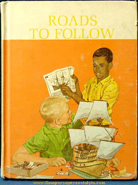 ©1965 Roads To Follow Basic Reader Elementary School Story Book