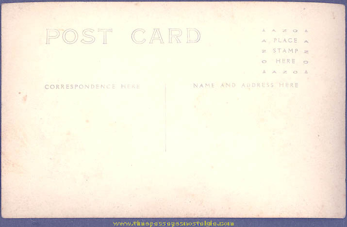 Early Unused Weir Lake Stroudsburg Pennsylvania Advertising Real Photo Post Card