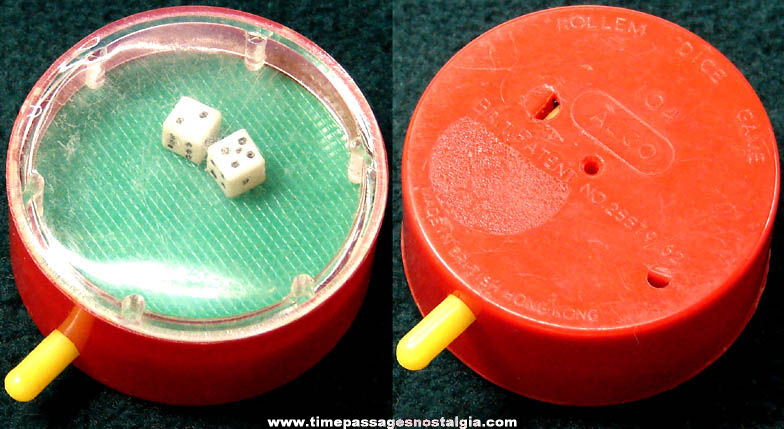 Old British Rollem Pocket Dice Gambling Game