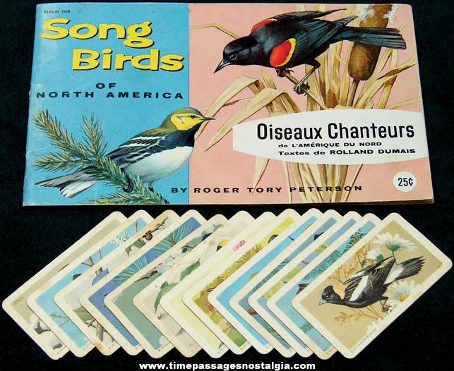 1959 Brooke Bond Tea Premium Card Album With (16) Song Birds of North America Cards
