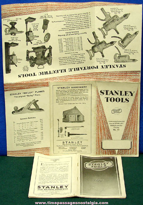 Old Stanley Tool Advertising Catalog & Brochure