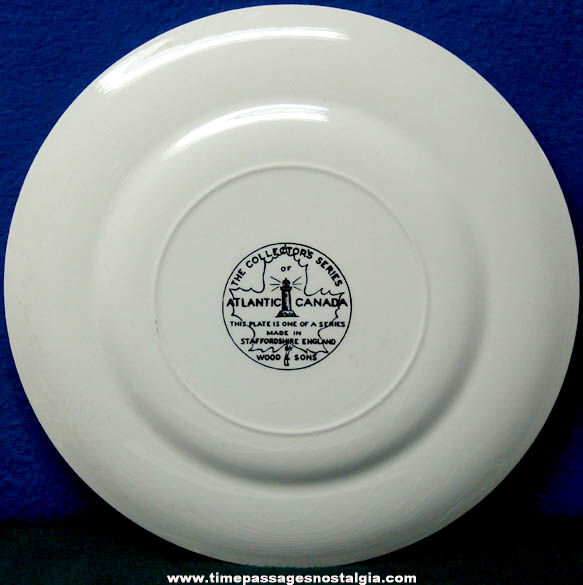 Old Peggy’s Cove Nova Scotia Canada Advertising Souvenir Plate