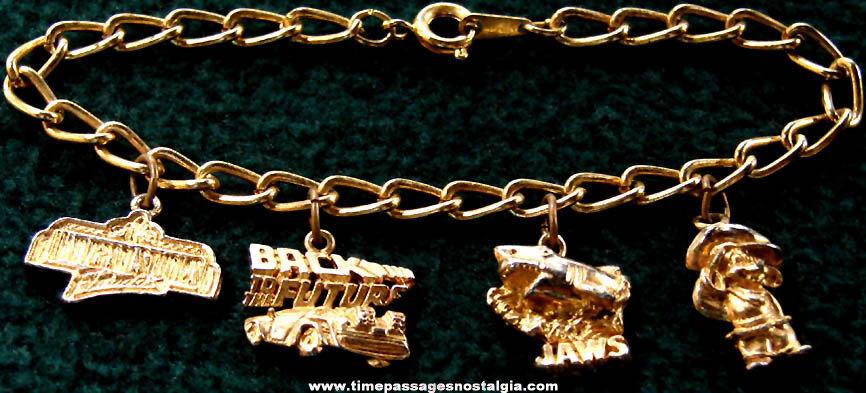 Old Universal Studios Movie Advertising Souvenir Character Charm Bracelet