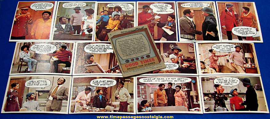(15) 1975 Good Times Sitcom Television Show Bubble Gum Non Sports Trading Cards