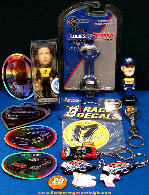 (17) Small Colorful Auto Racing Advertising and Souvenir Items