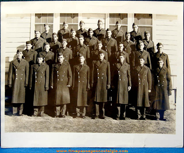 Old United States Army Photograph With All Soldiers Named