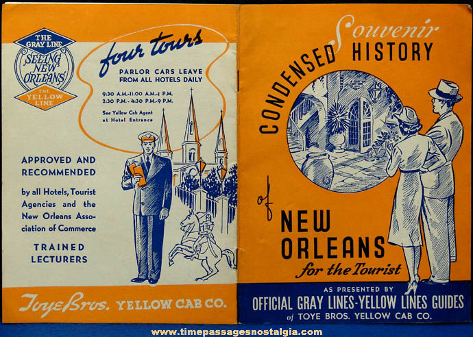 Old Condensed History of New Orleans Louisiana Advertising Souvenir Booklet