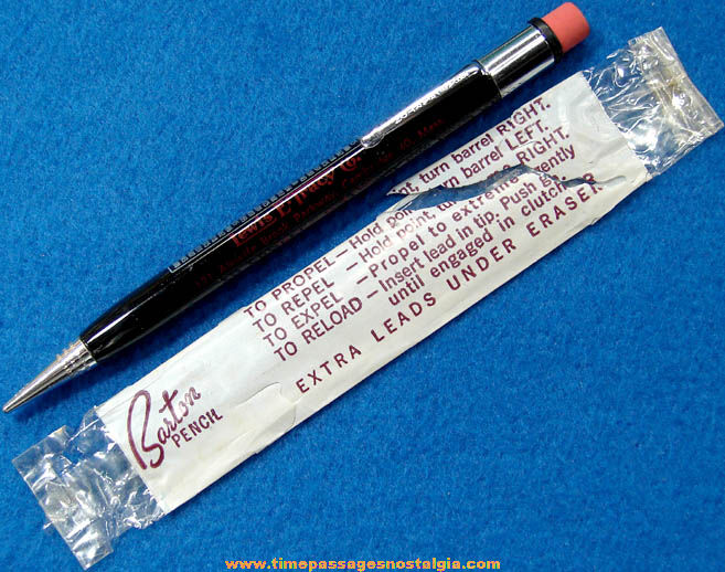 Old Unused Lewis E. Tracy Company Advertising Premium Shaw Barton Mechanical Pencil with Wrapper
