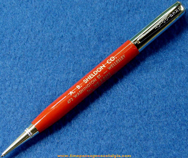 Old A. B. Sheldon Company Advertising Premium Redipoint Mechanical Pencil