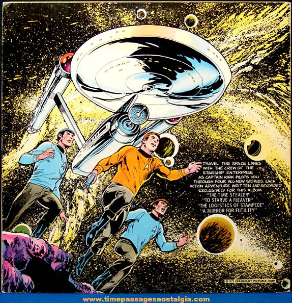 1976 Star Trek Character Science Fiction Adventure Stories Record Album