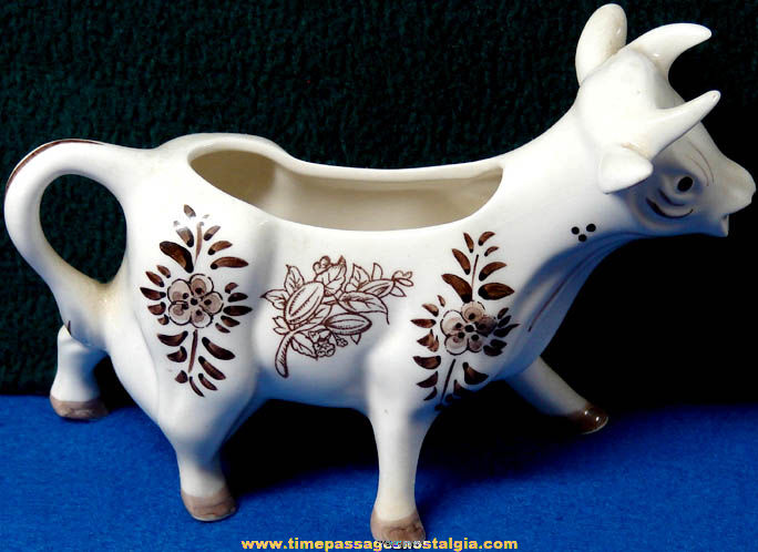 1982 Hershey’s Advertising Ceramic Chocolate Syrup or Cow Creamer Pitcher