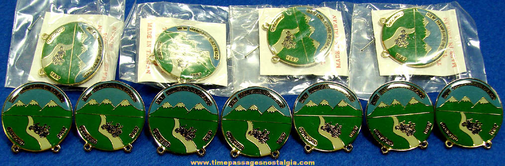 (11) Unused 1987 New Hampshire Retreads Advertising Motorcycle Pins