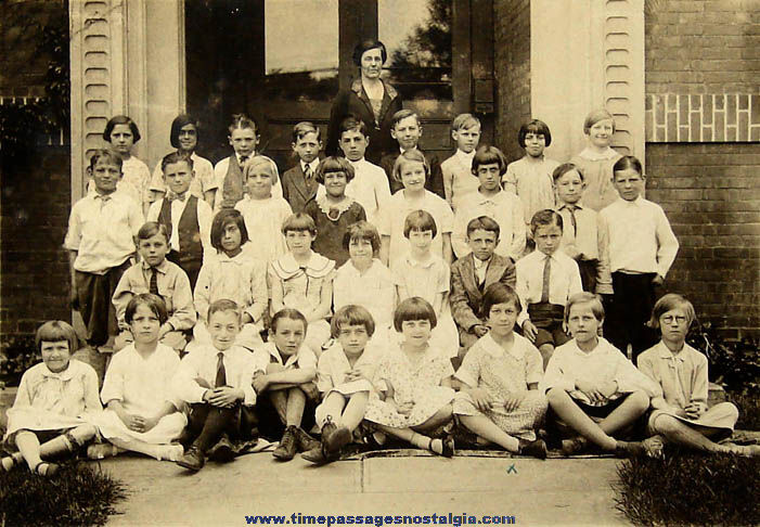 1929 Maple Street School Third Grade Class School Photograph