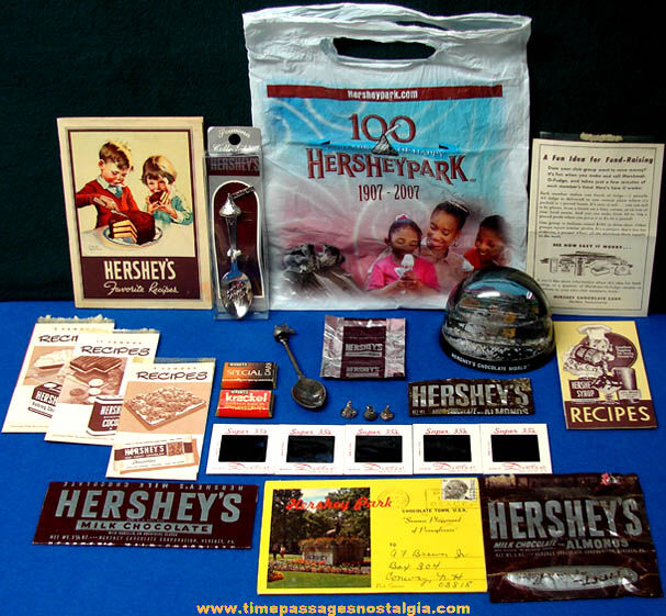 (25) Old Hershey Chocolate Candy Advertising & Souvenir Items
