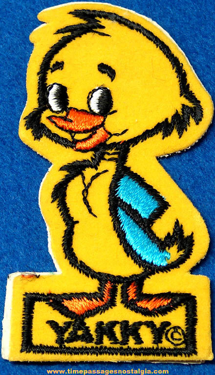 Old Unused Yakky Doodle Duck Hanna Barbera Cartoon Character Cloth Patch