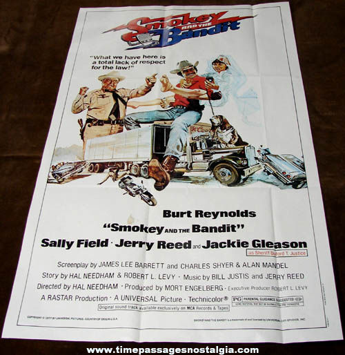 (10) ©1981 Topps Bubble Gum Movie Pin Up Posters With Wrappers