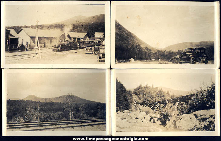 (11) Different 1924 White Mountains New Hampshire Tourist Photographs