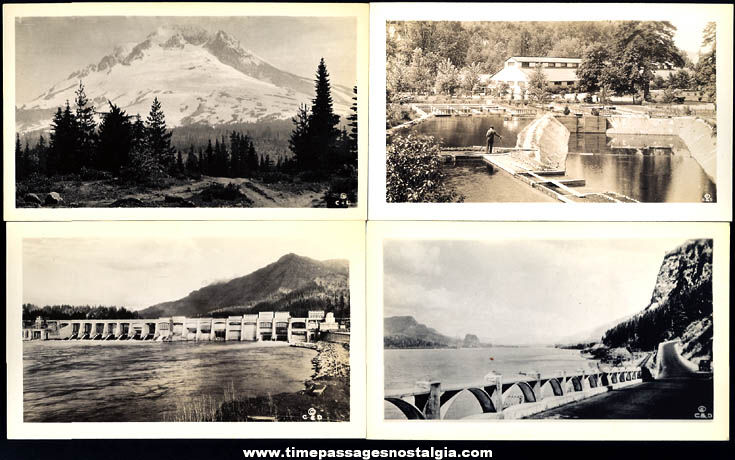 (20) Old Columbia River Highway Oregon Advertising Souvenir Photographs With Mailer Envelope