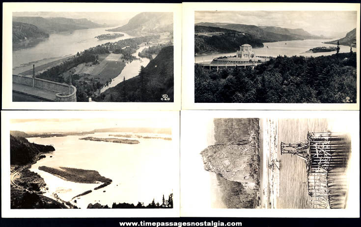 (20) Old Columbia River Highway Oregon Advertising Souvenir Photographs With Mailer Envelope