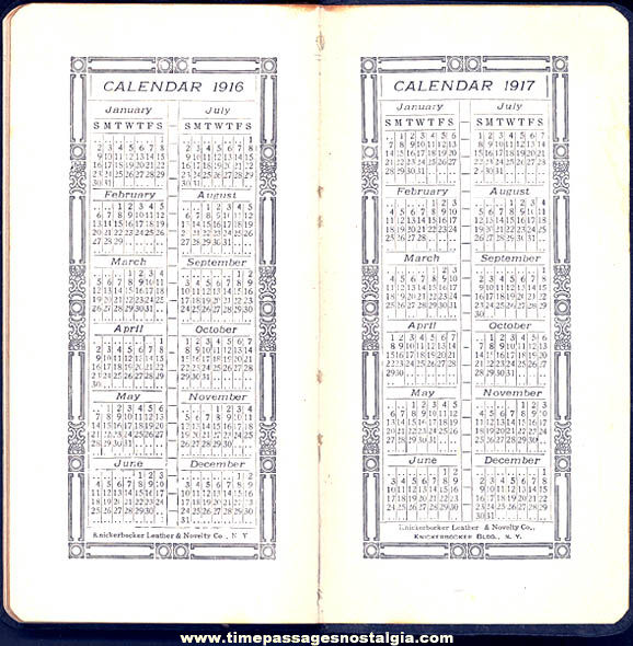 1915 Gould & Cutler Corporation Paint Advertising Premium Calendar & Information Book