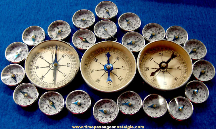 (25) Old Metal Compasses