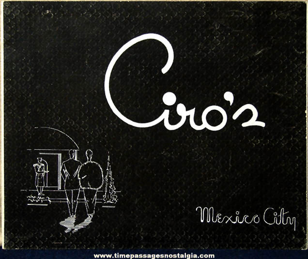 1948 Mexico City Ciro’s Advertising Souvenir Photo Folder