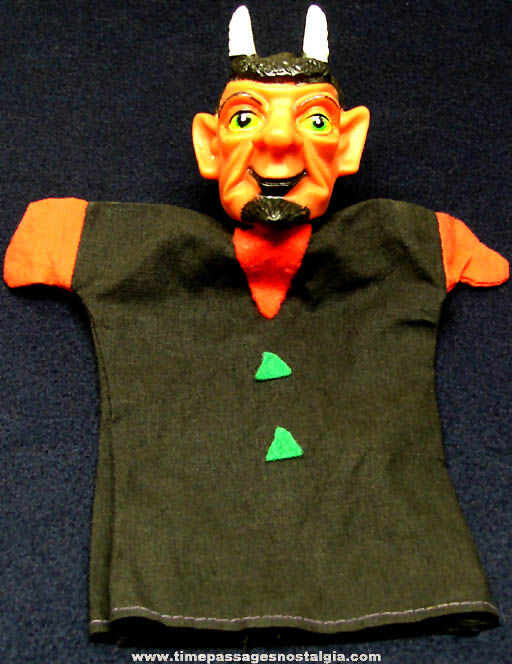 Colorful Old Devil or Satan Religious Toy Hand Puppet