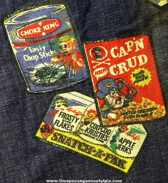 Unique Pair of 1973 Topps Wacky Packages Advertising Parody Childs Denim Pants