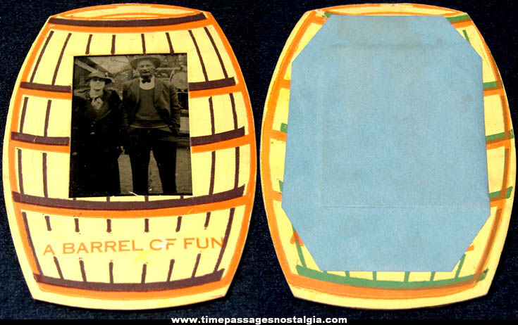 Old Barrel of Fun Amusement Park or Arcade Souvenir Photograph