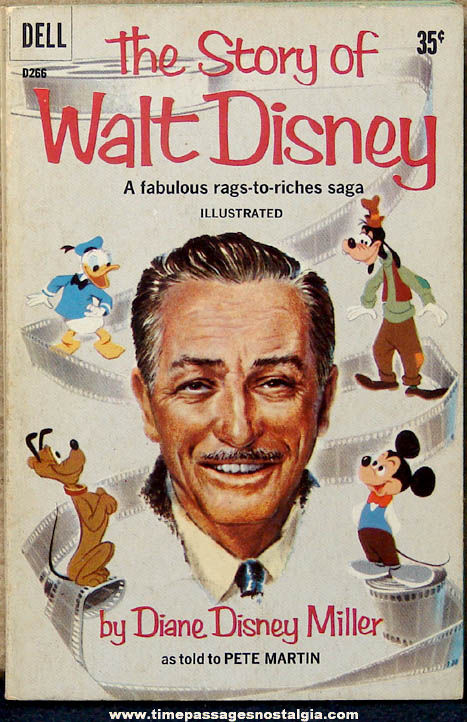 1959 The Story of Walt Disney Paper Back Book