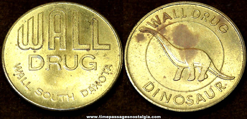 Brass Wall Drug Store South Dakota Advertising Souvenir Token Coin