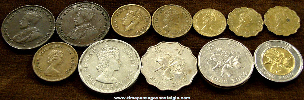 (12) Old British Hong Kong Coins