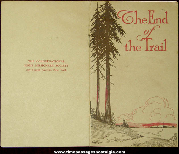 Old Native American Indian End of The Trail Christian Missionary History Booklet