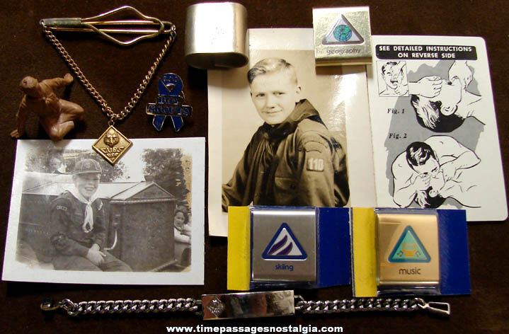 (11) Small Old Cub Scout & Boy Scout Related Items