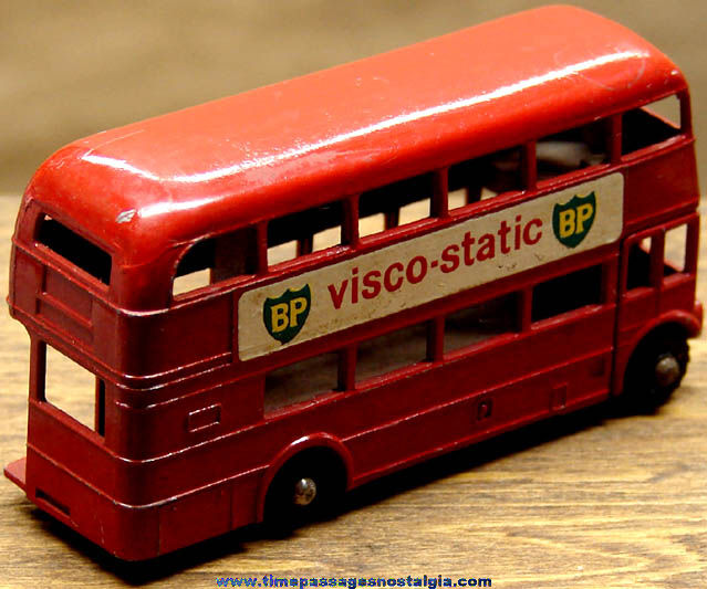 1960s Lesney Matchbox Double Decker Routemaster Die Cast Toy Bus